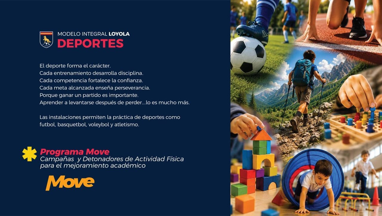 Deportes: futbol, basquetbol, voleibol y atletismo